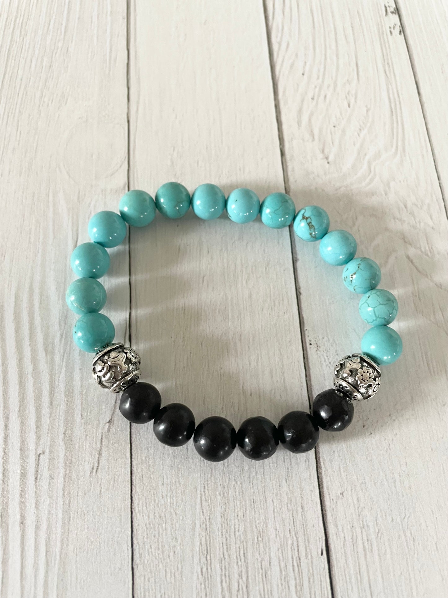 Shungite\Stabilised Turquoise Healing Bracelet
