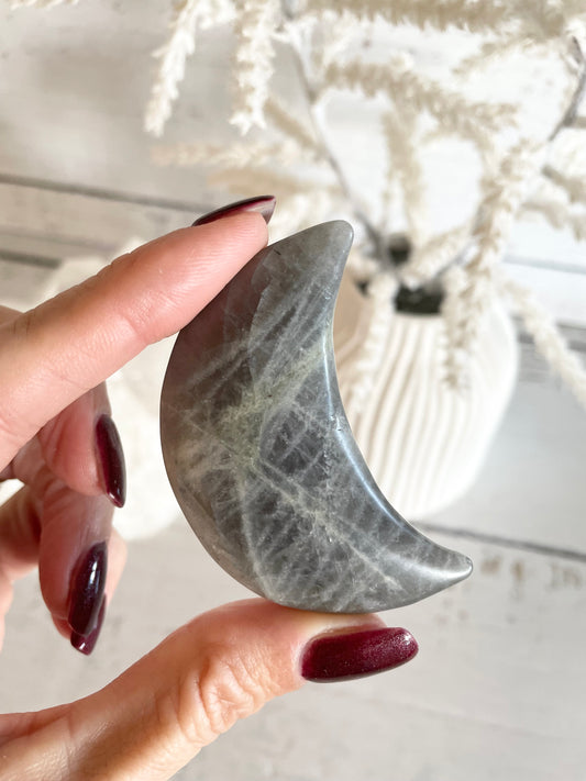 Labradorite Crescent Moon