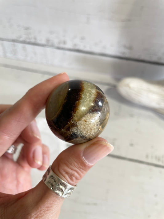 Septarian Sphere Includes Holder