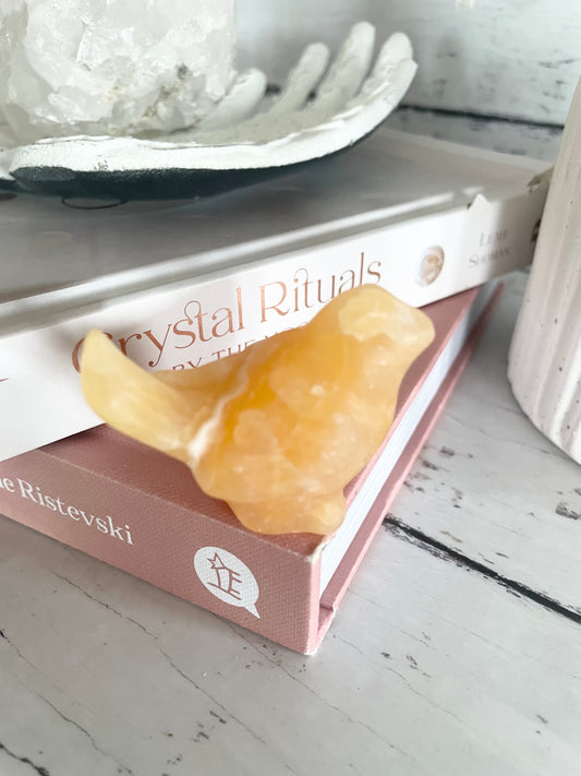 Orange Calcite Bird