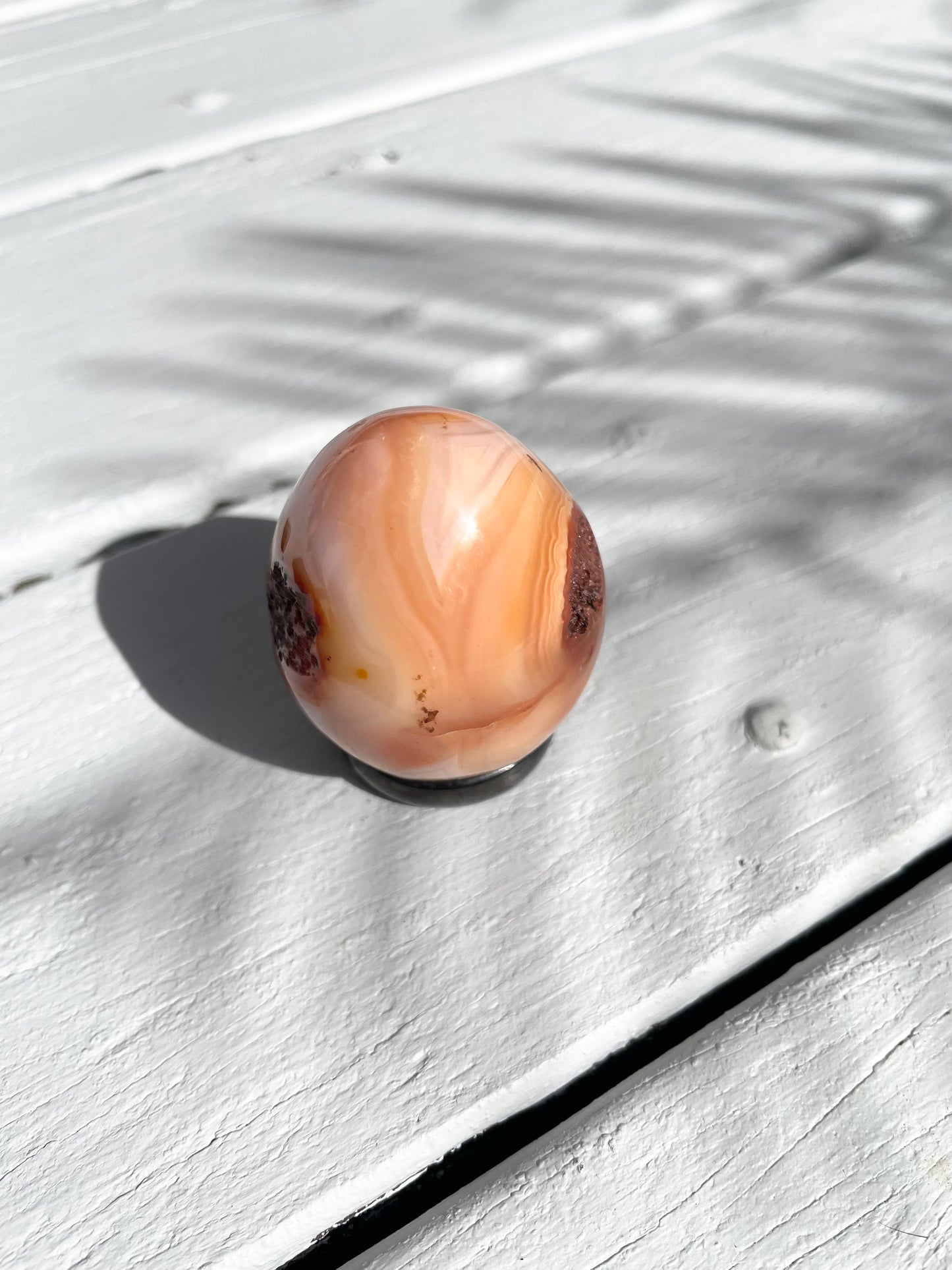 Carnelian Egg with holder
