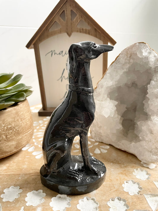 Sleek Sighthound - Charcoal Grey Jasper