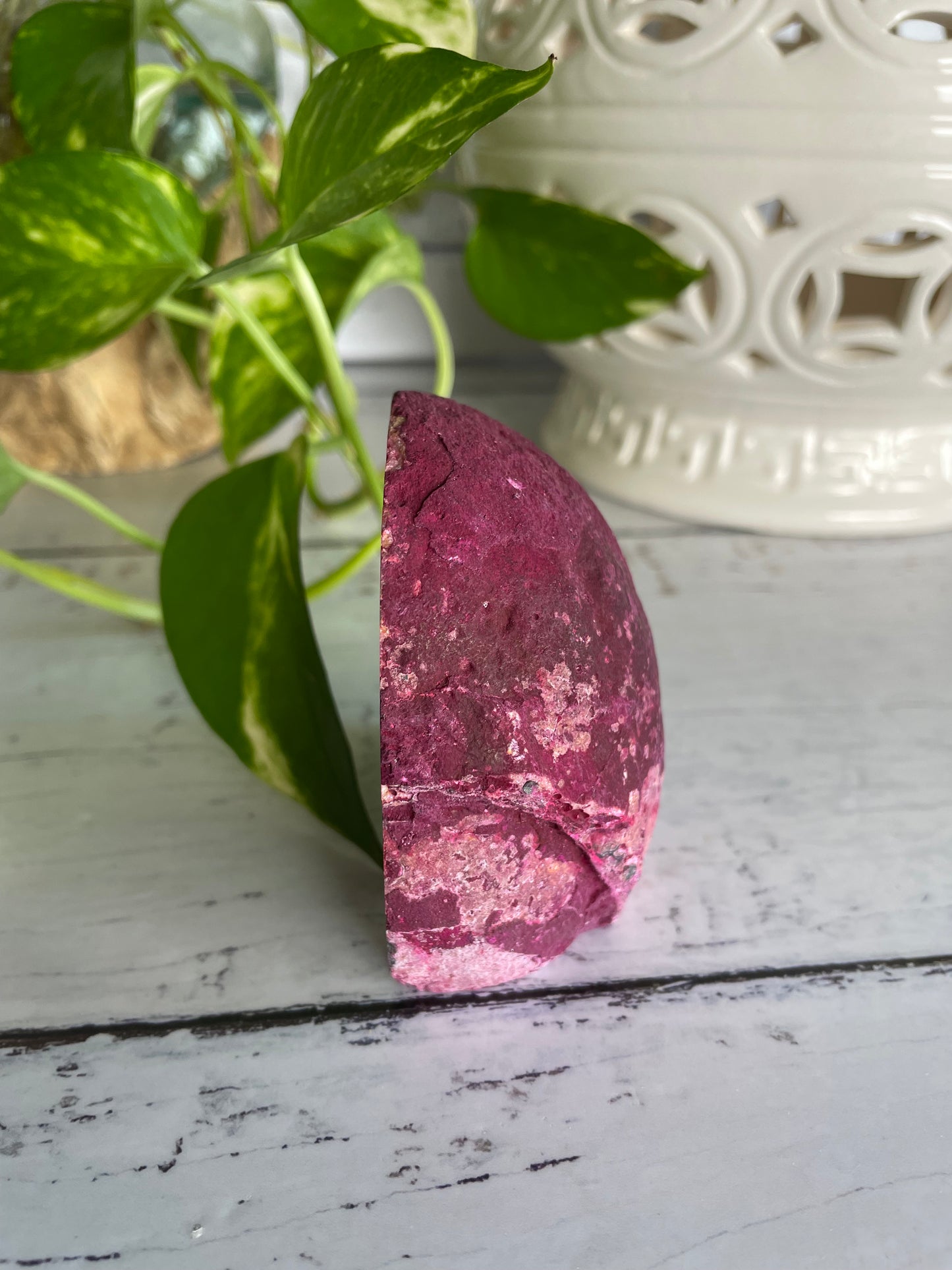 Agate Druzy Geode  ~ Pink