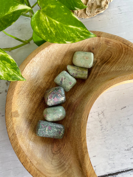 Ruby In Fuchsite Tumble Stones