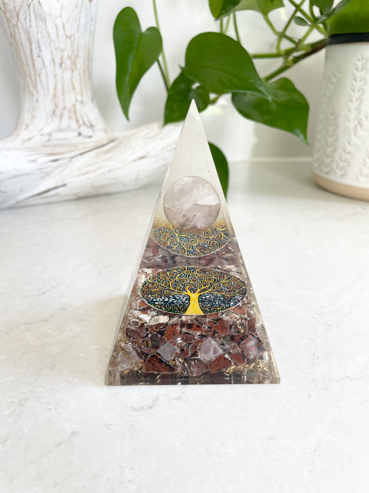 Orgone Pyramid ~ Mahogany Obsidian