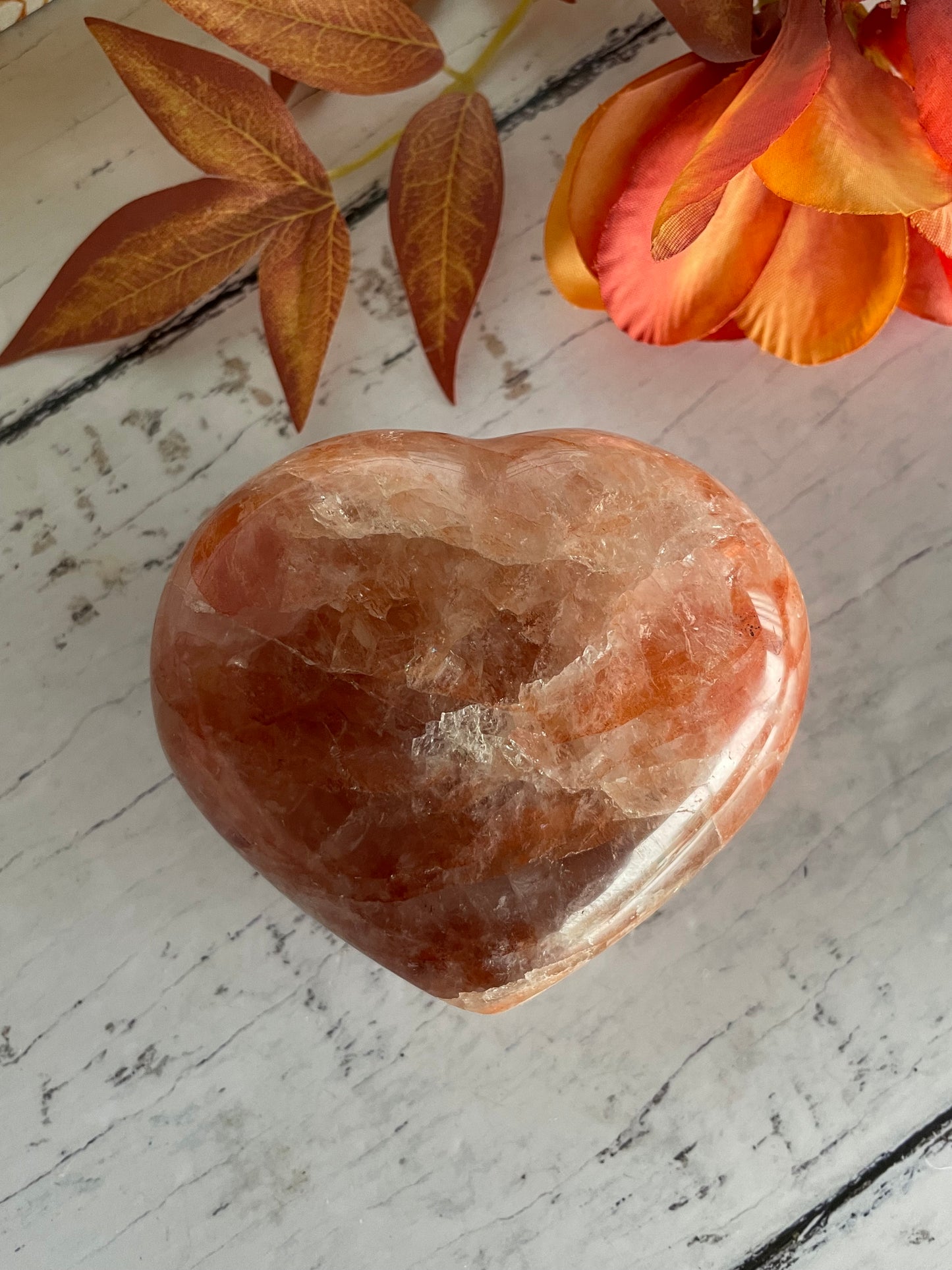 Fire Quartz Heart