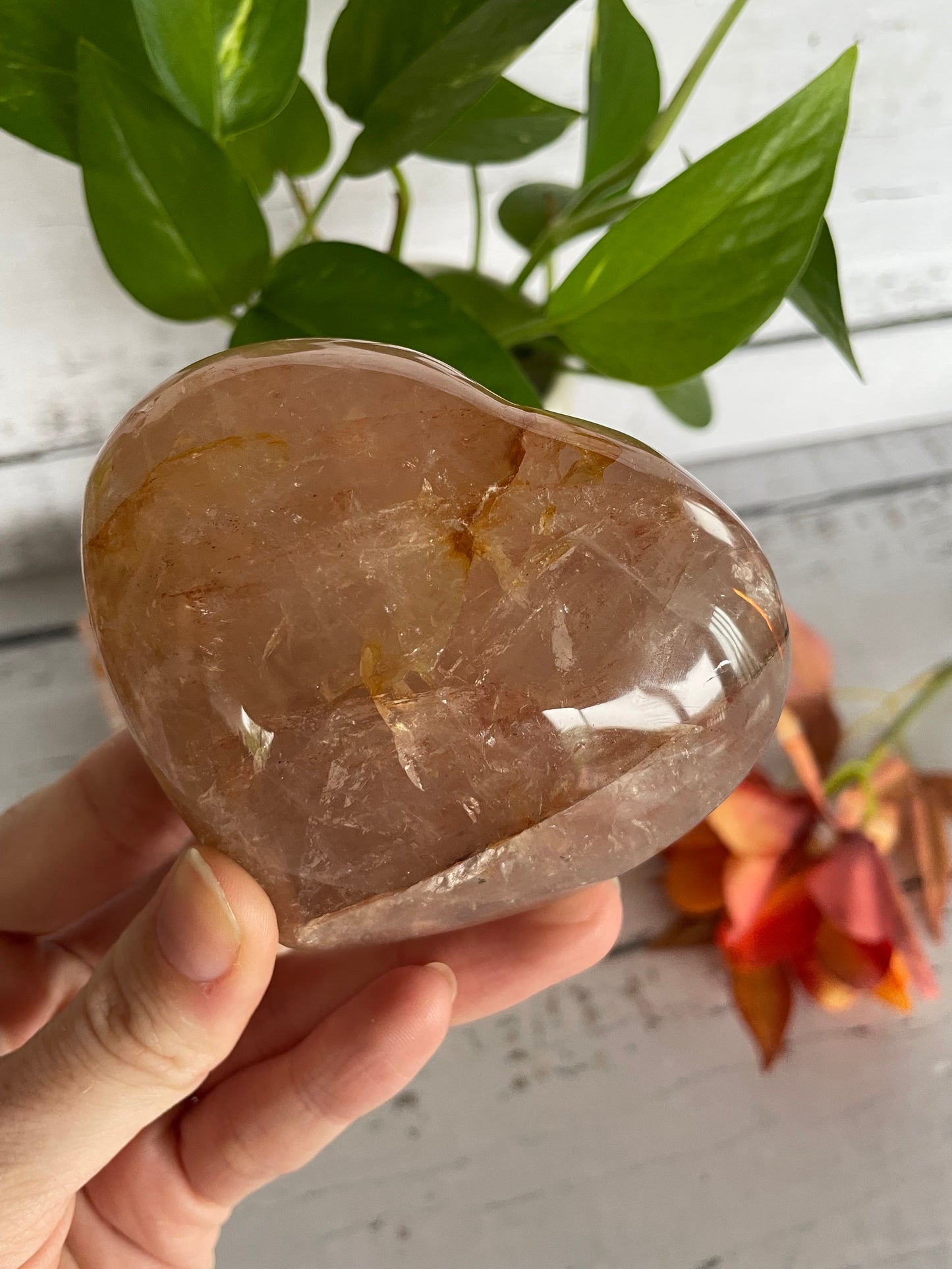 Fire Quartz Heart