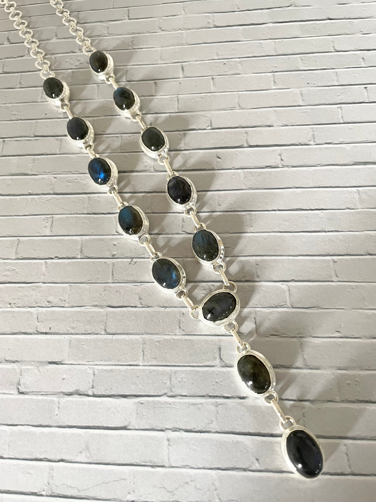 Labradorite Lariat Necklace