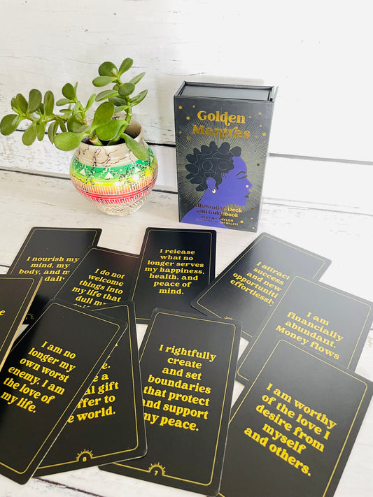 Golden Mantras Affirmation Deck