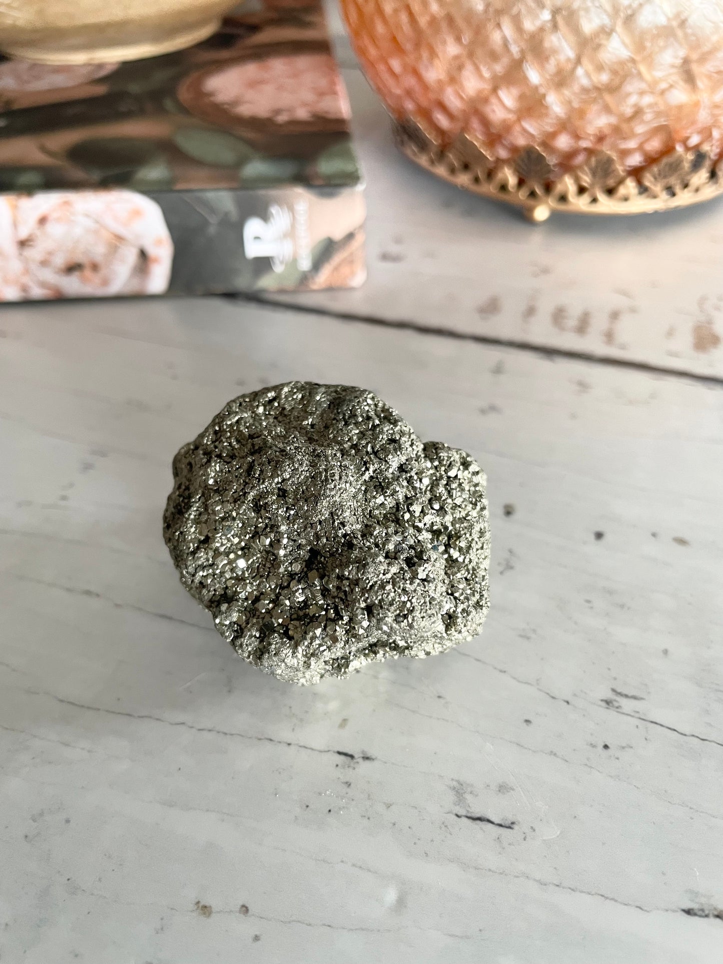 Quartz Pyrite Cluster
