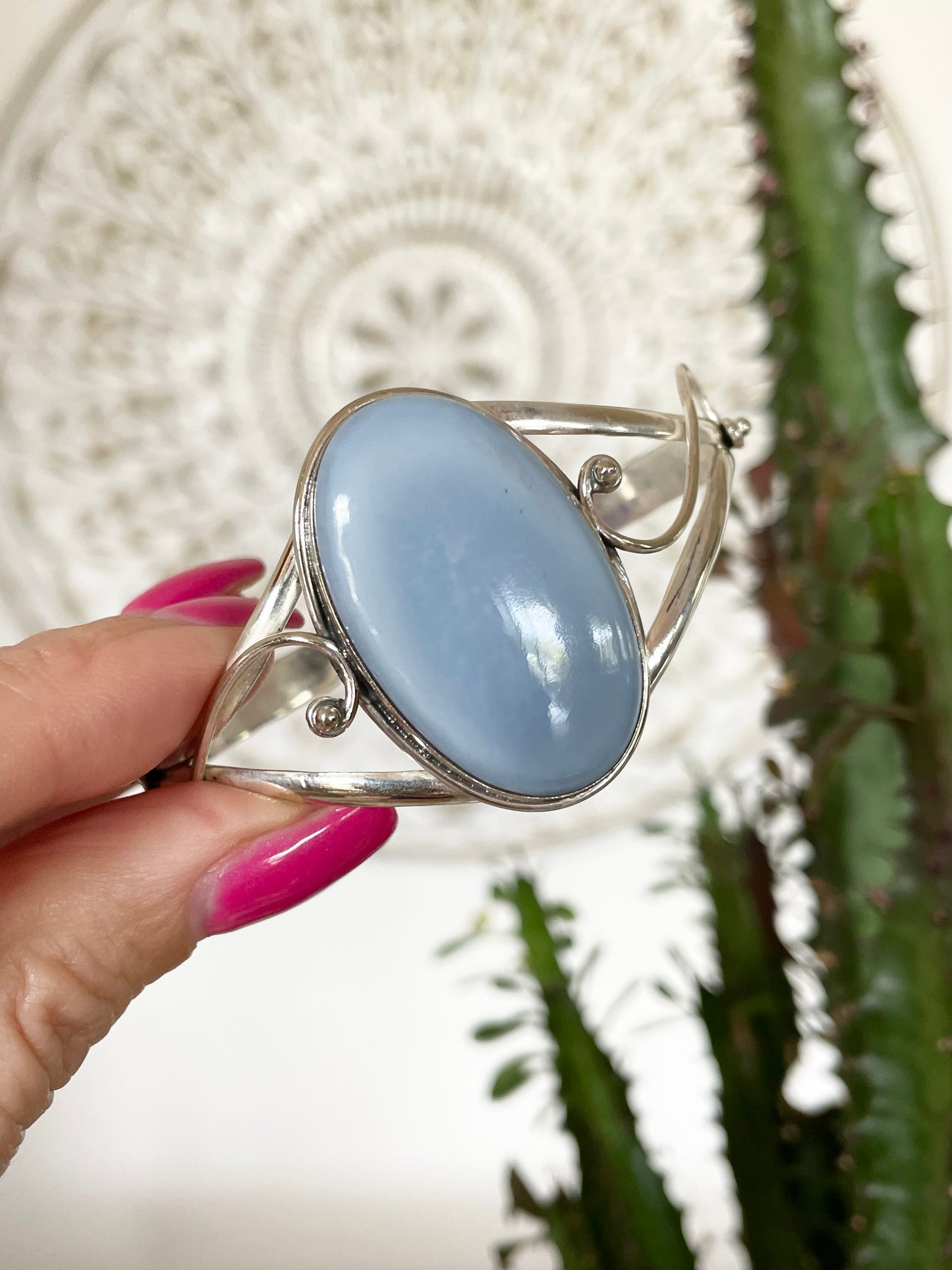 Blue Owyhee Opal Cuff ~ Adjustable