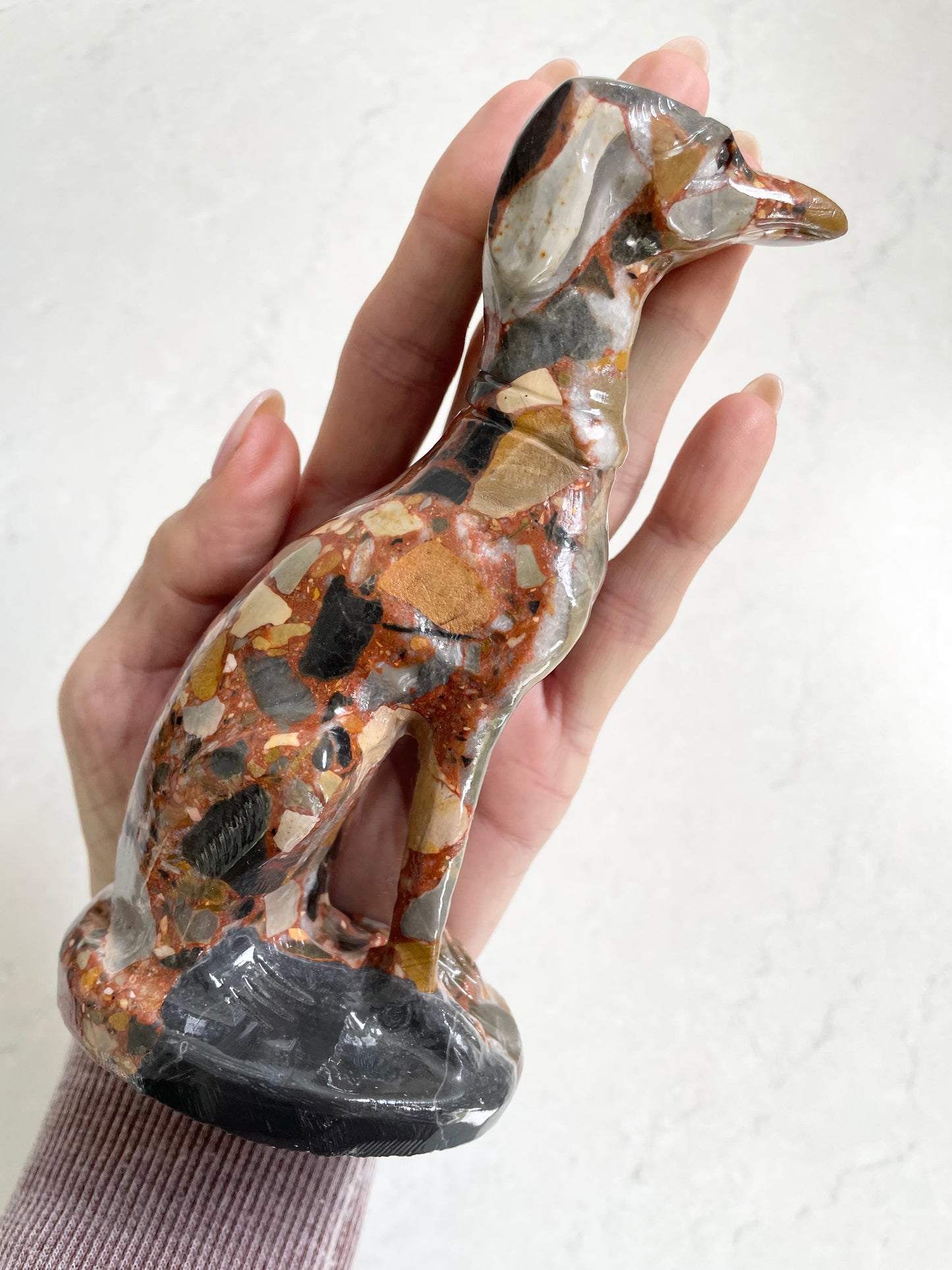 Sleek Sighthound - Brecciated Jasper