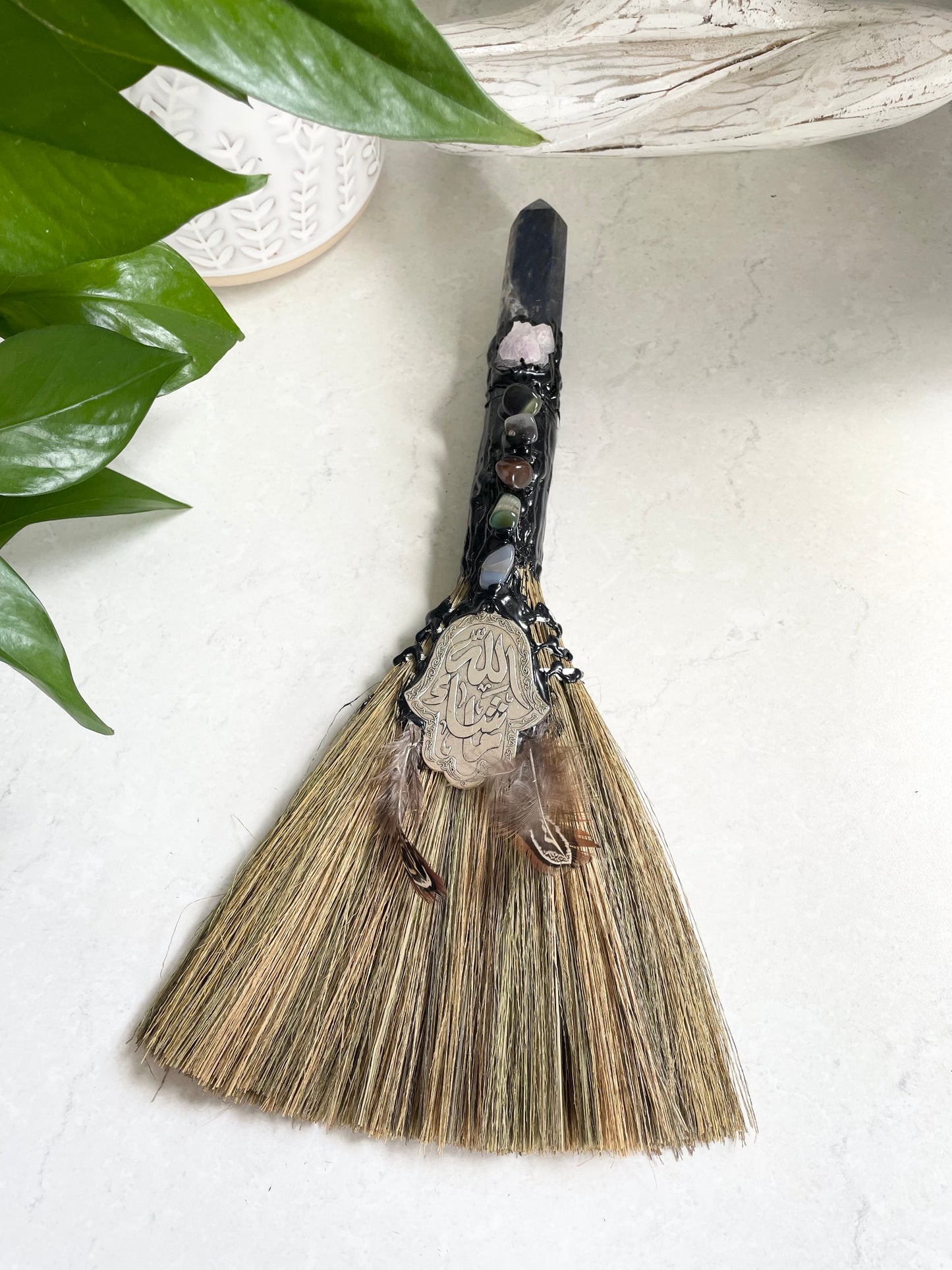 Good Juju Besom Broom ~ Sodalite