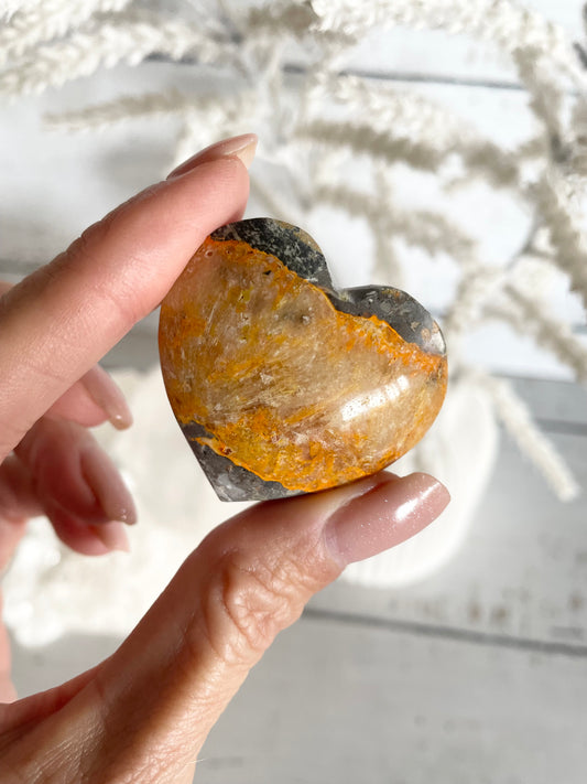 Bumble Bee Jasper Heart