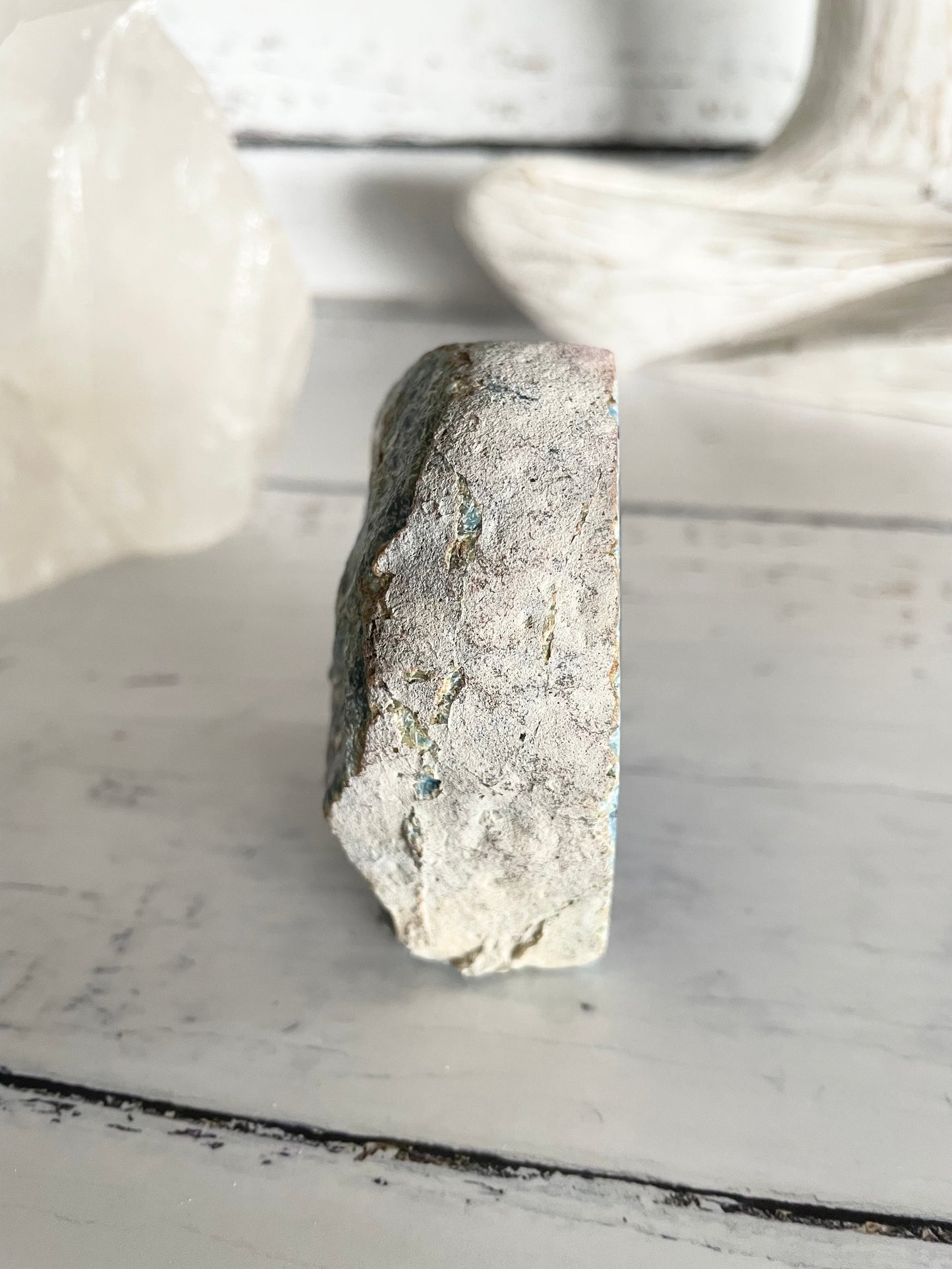Agate Druzy Geode ~ Blue