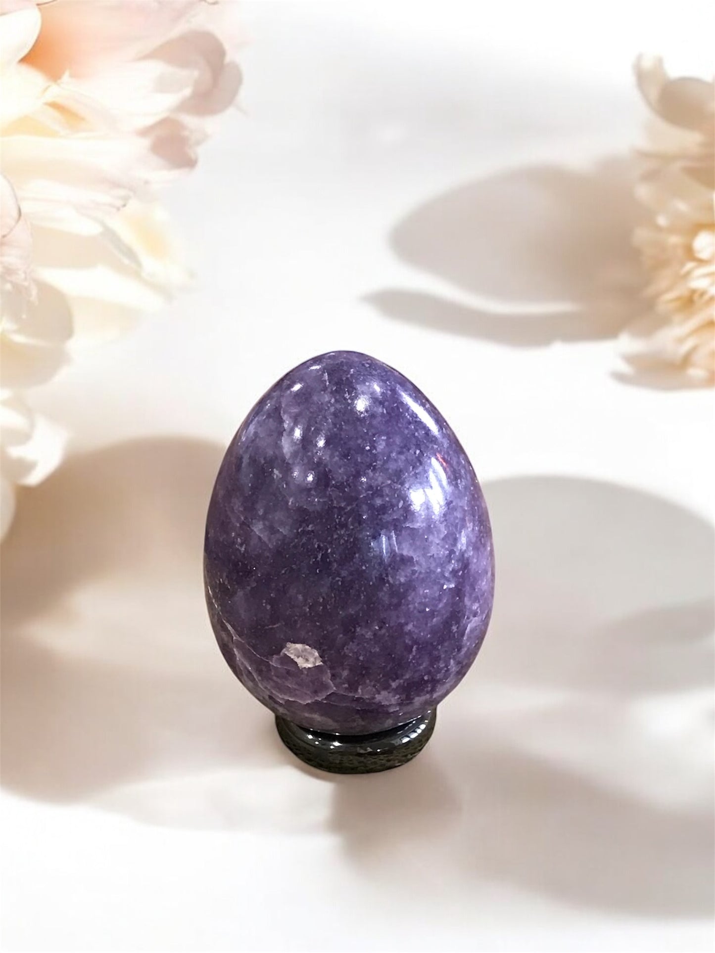 Lepidolite Egg with holder