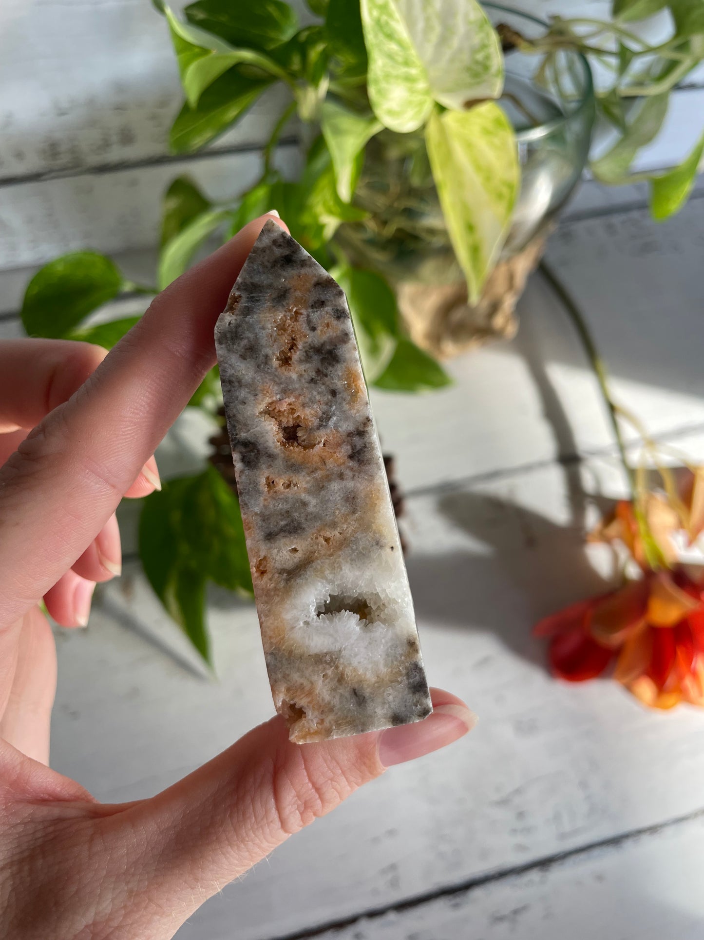 Crazy Lace Agate Obelisk