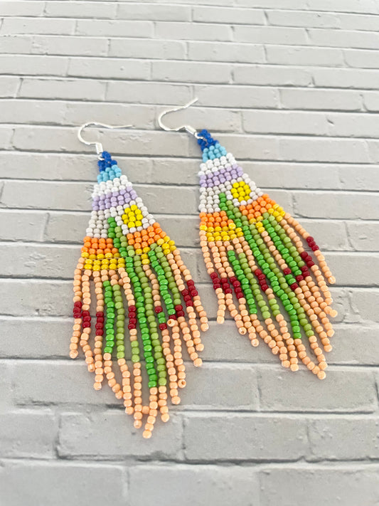 Cherokee Spirit - Seed  bead dangles 6