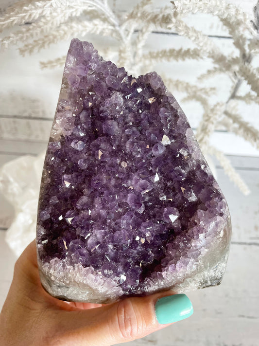 Amethyst Standing Cluster