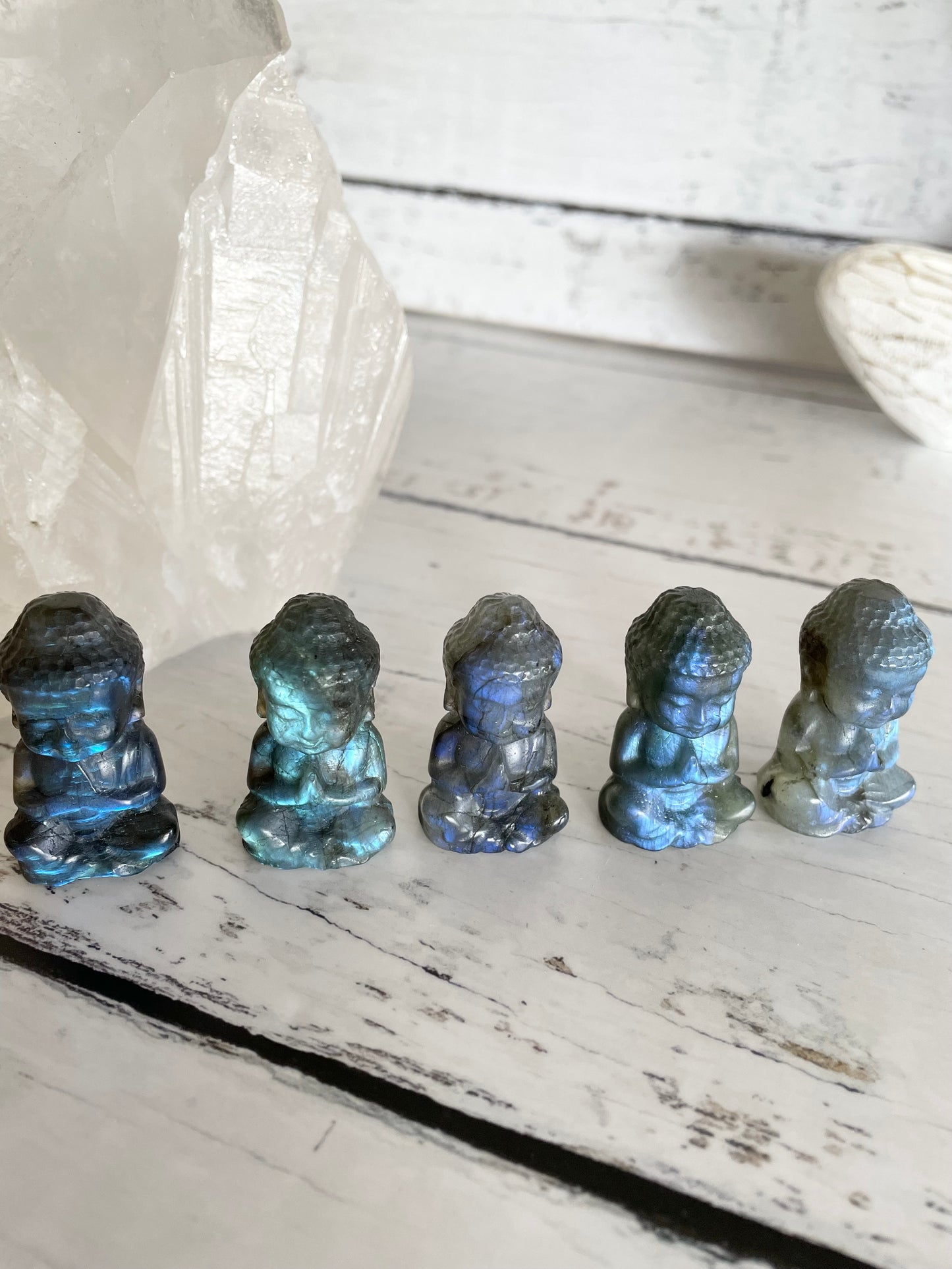 INTUITIVELY CHOSEN ~ Labradorite Buddha
