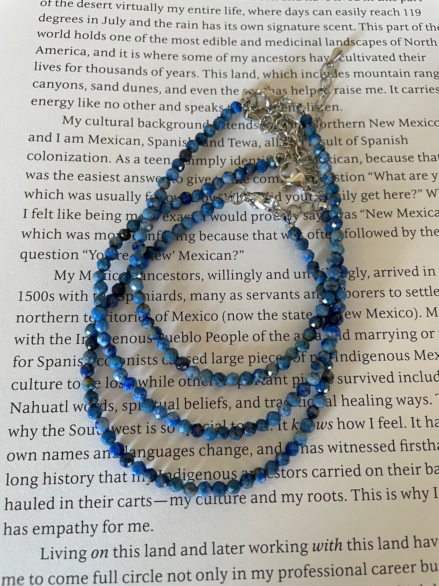 Faceted Bracelet ~ Lapis Lazuli