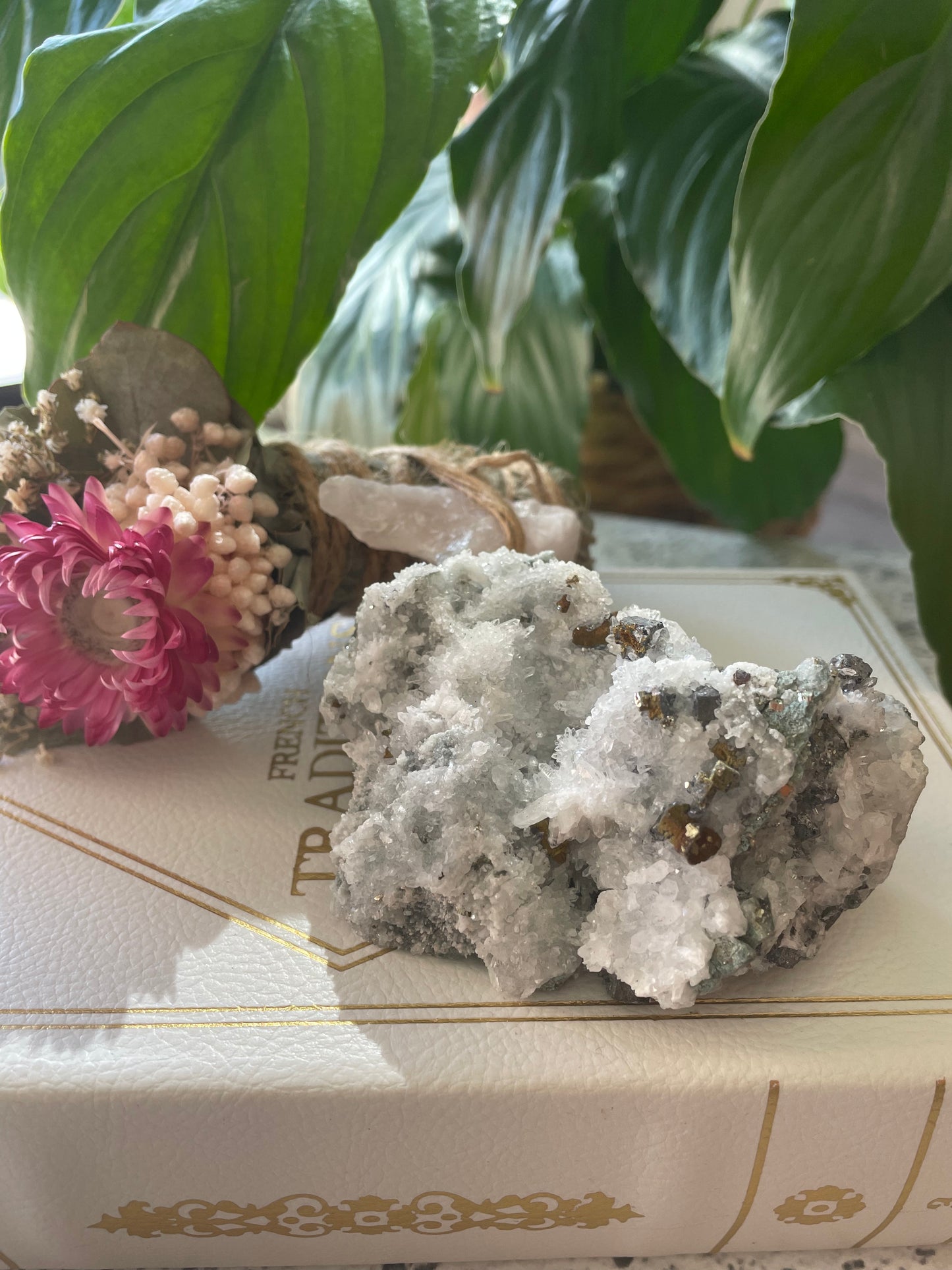 Quartz and Pyrite Cluster