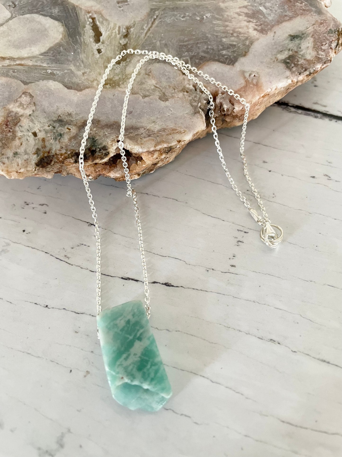 Amazonite Freeform Necklace