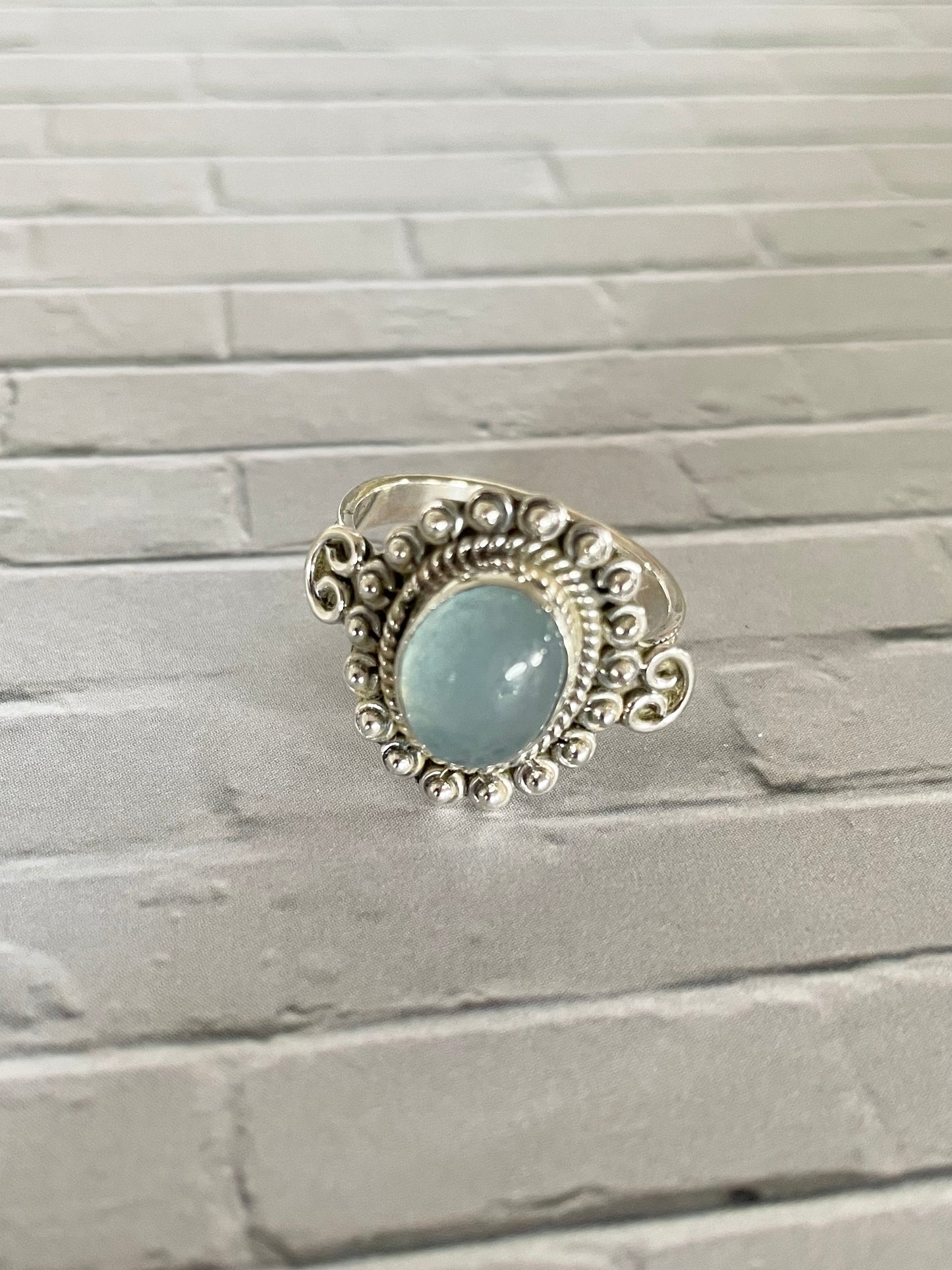 Aquamarine Ring ~ size 8