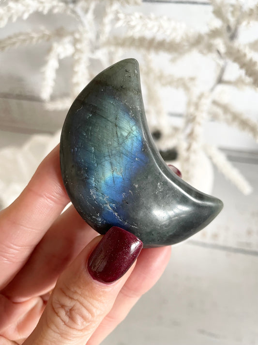 Labradorite Crescent Moon