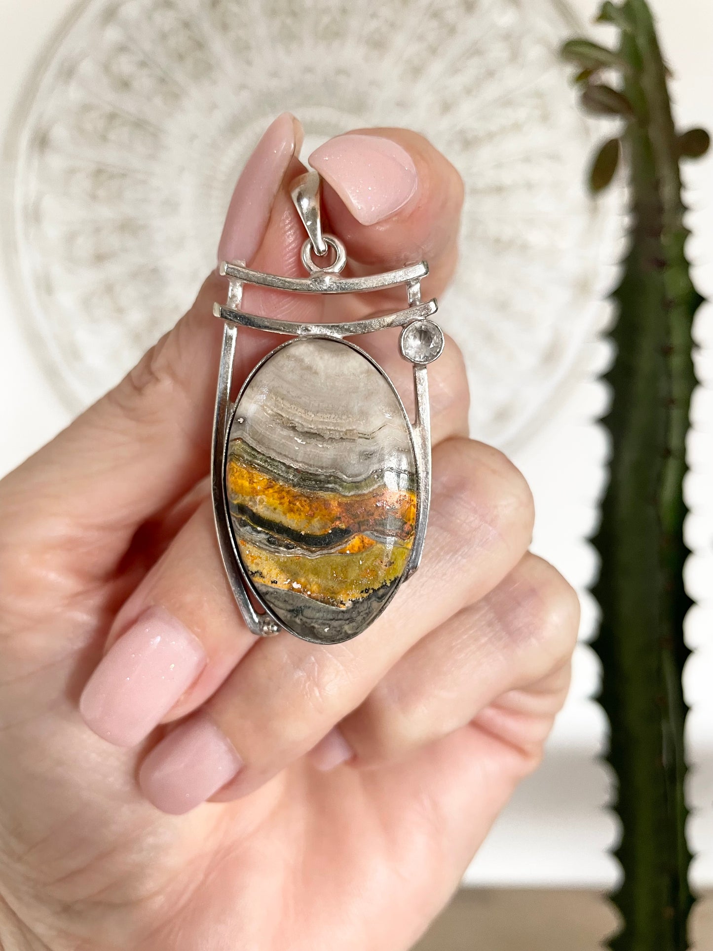 Bumble Bee Jasper pendant