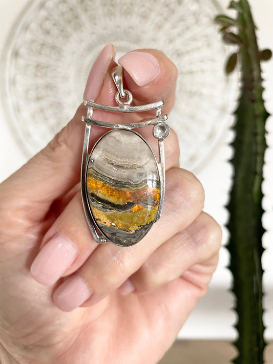 Bumble Bee Jasper pendant