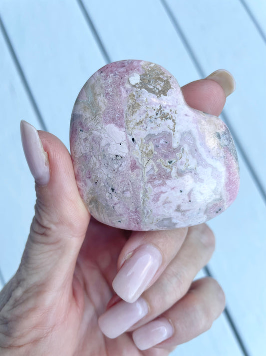 Rhodonite Heart - Peru