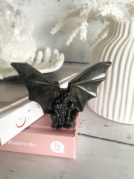 Gold Sheen Obsidian Gargoyle