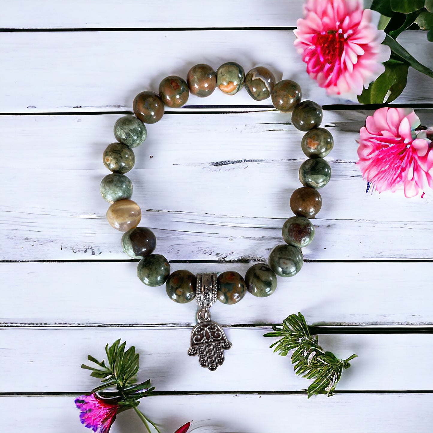 Rainforest Jasper Healing Bracelet ~ Nurture