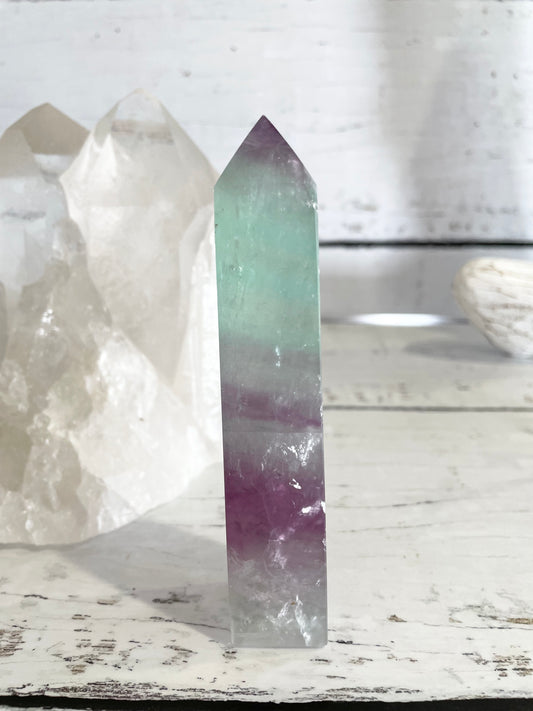Rainbow Fluorite Obelisk