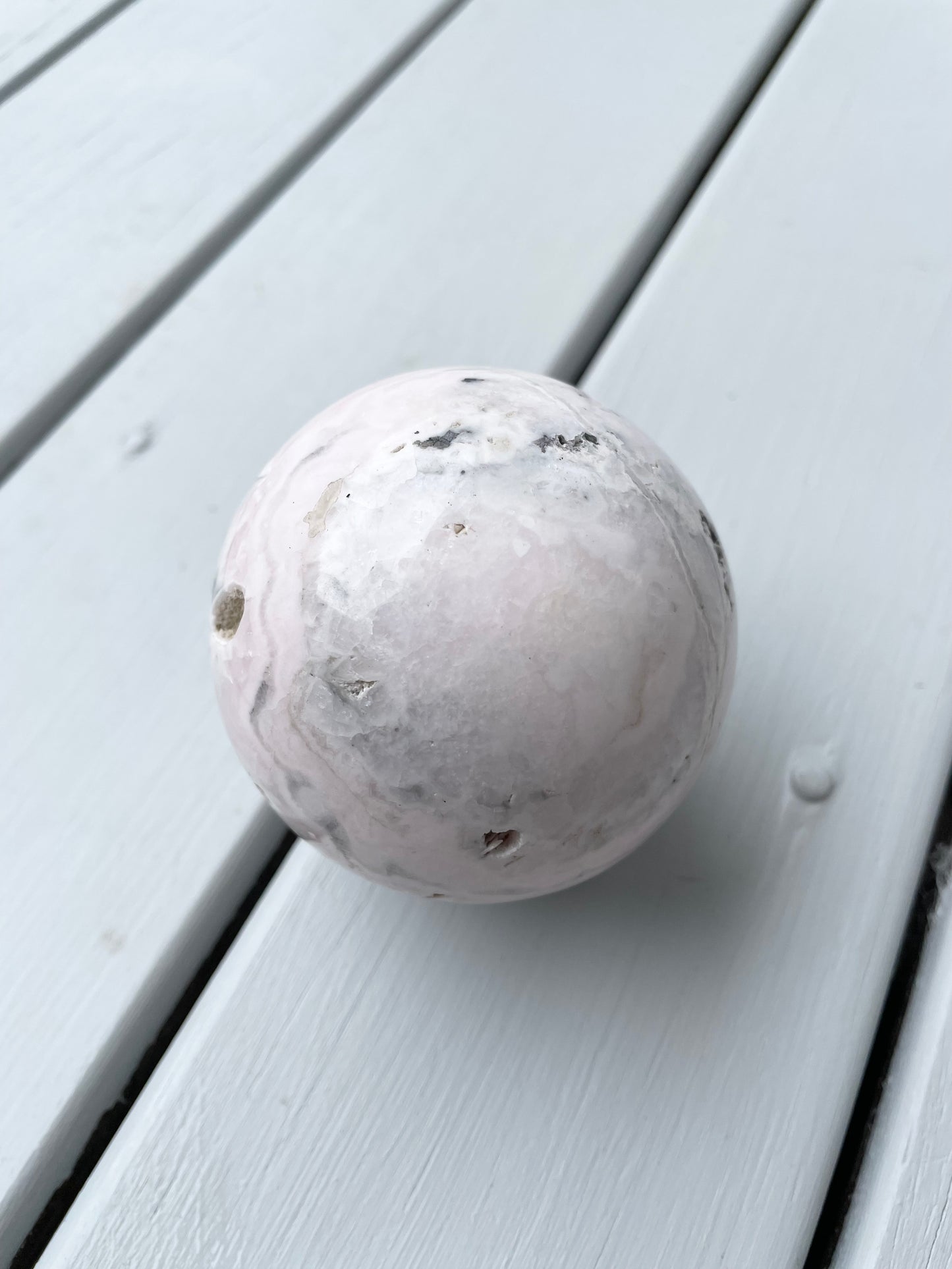 Pink Opal Sphere with holder