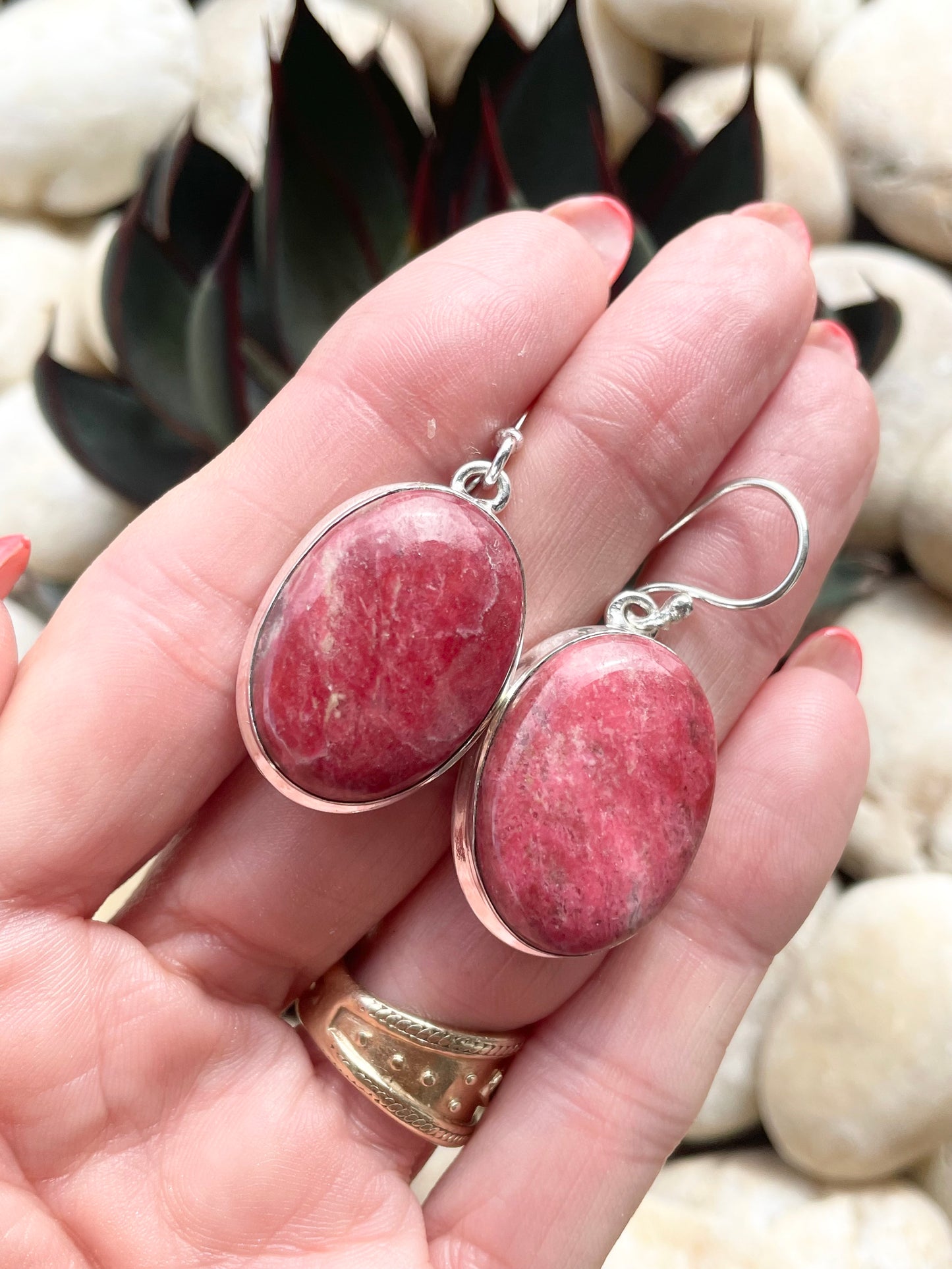 Thulite Dangles