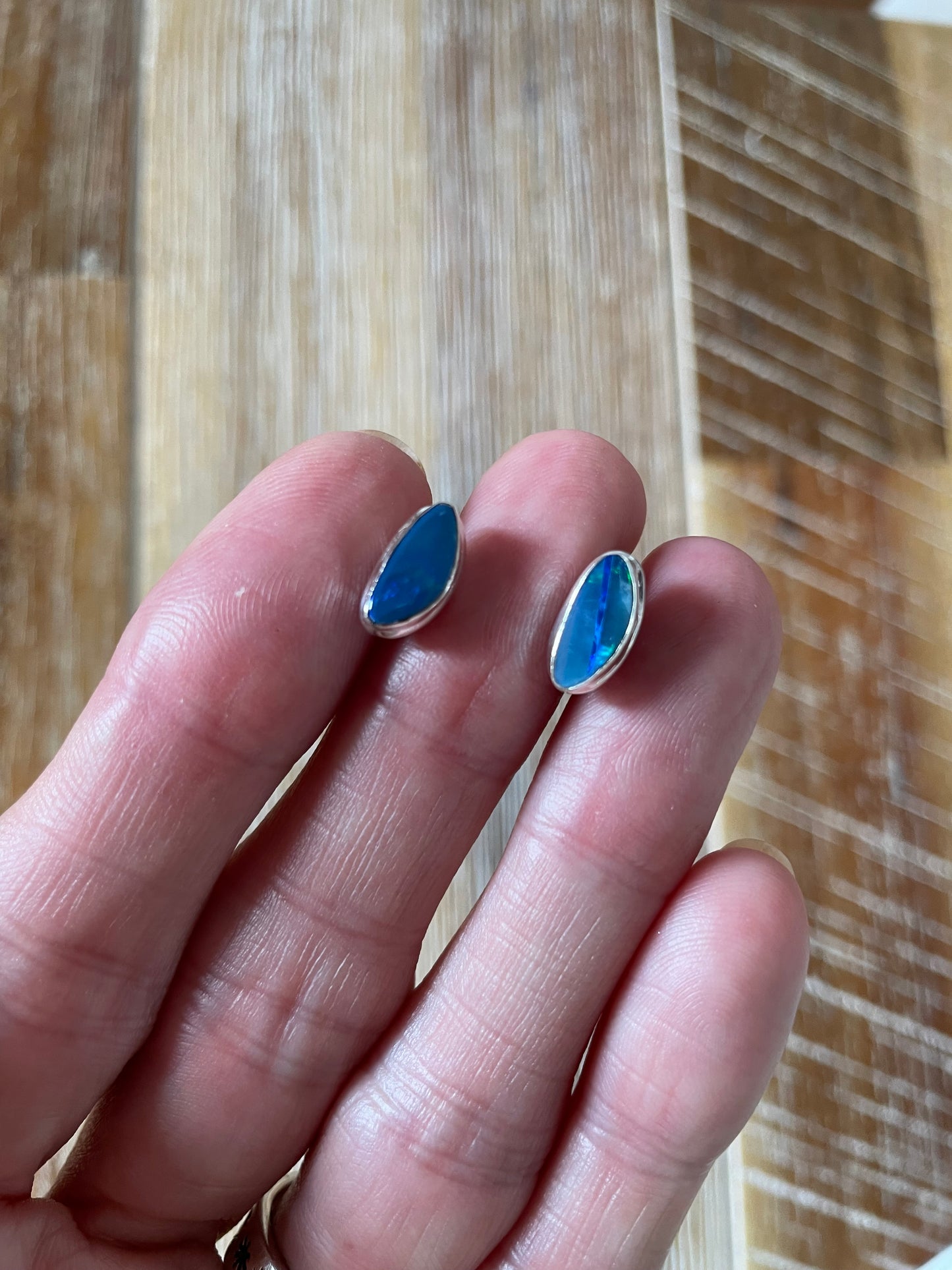 Australian Doublet Opal Studs