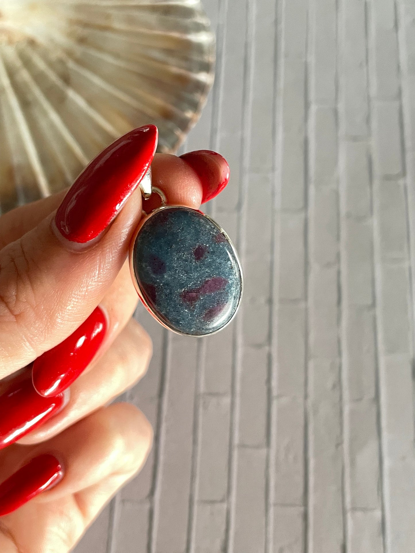 Ruby & Kyanite Pendant