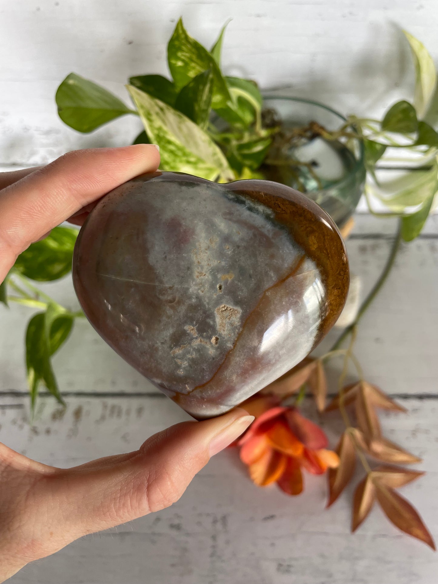 Ocean Jasper Heart