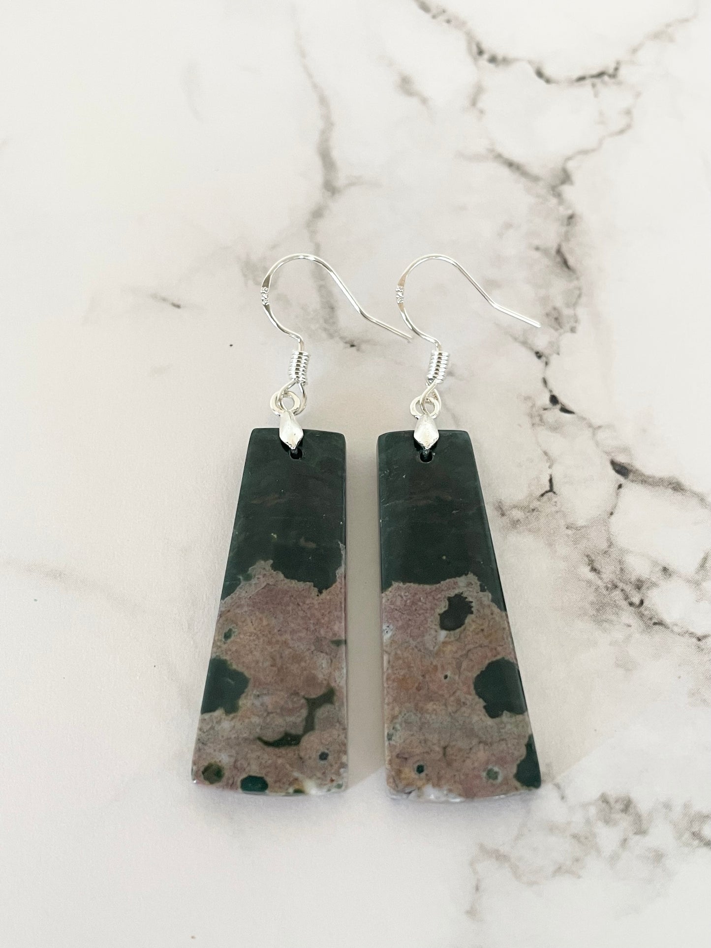Sweetgrass Studio - Ocean Jasper Dangles