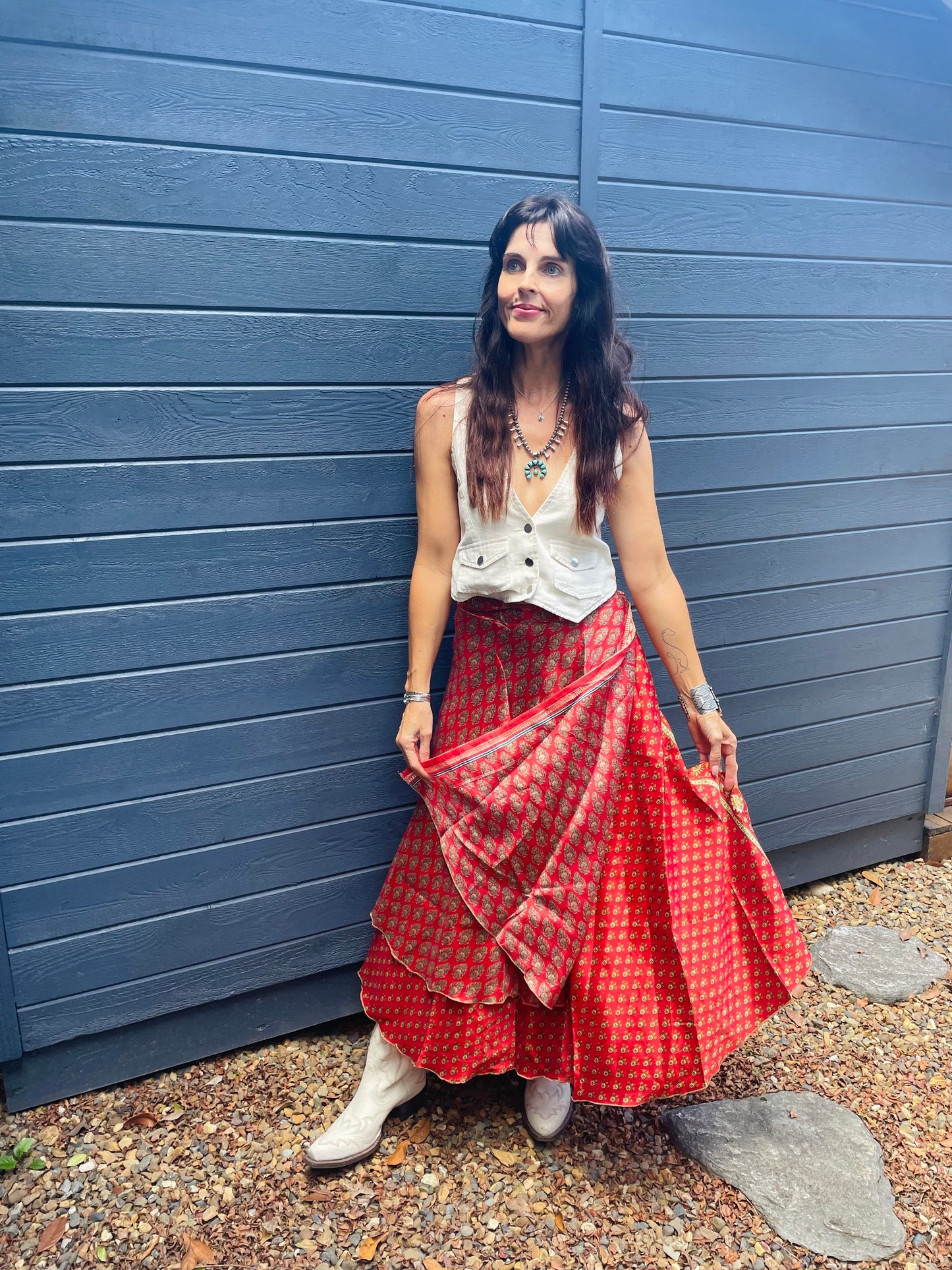 Upcycled Sari Skirt 27