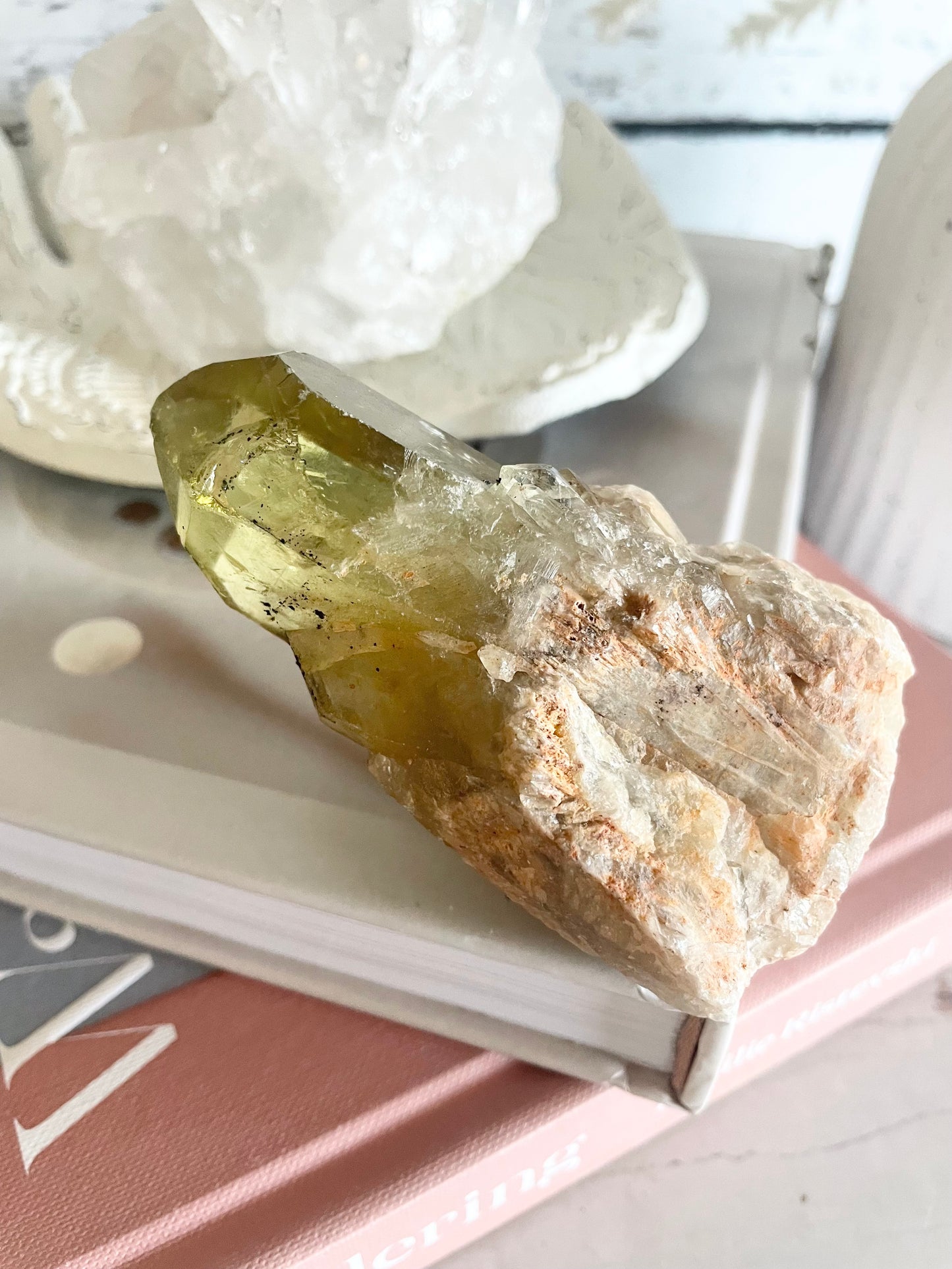 Natural Pineapple Citrine Cluster Point