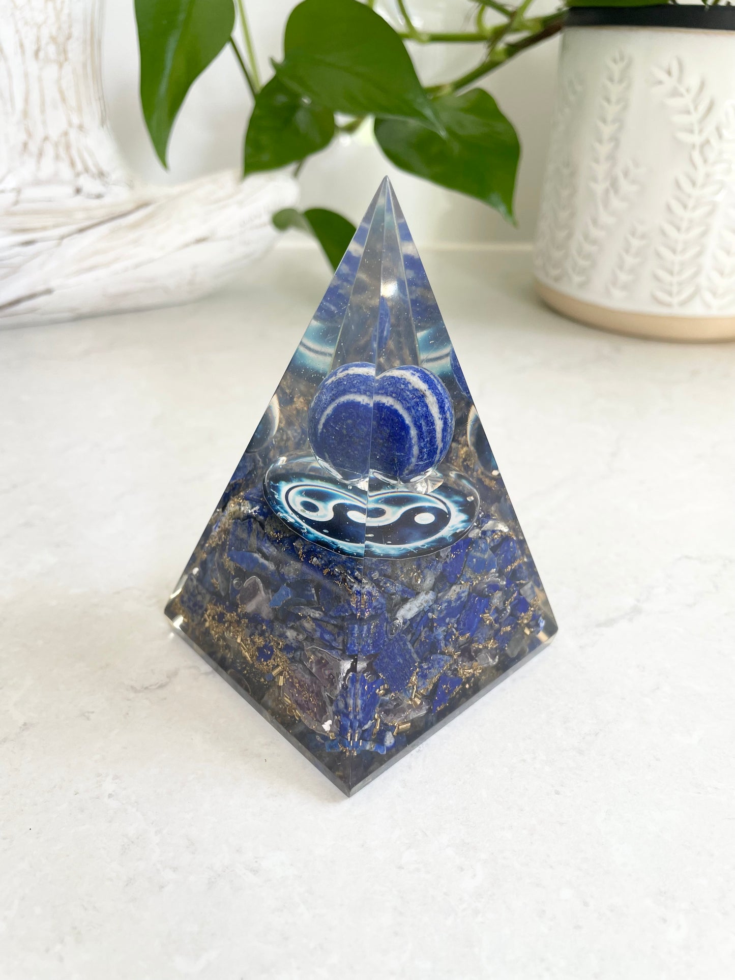 Orgone Pyramid ~ Lapis Lazuli