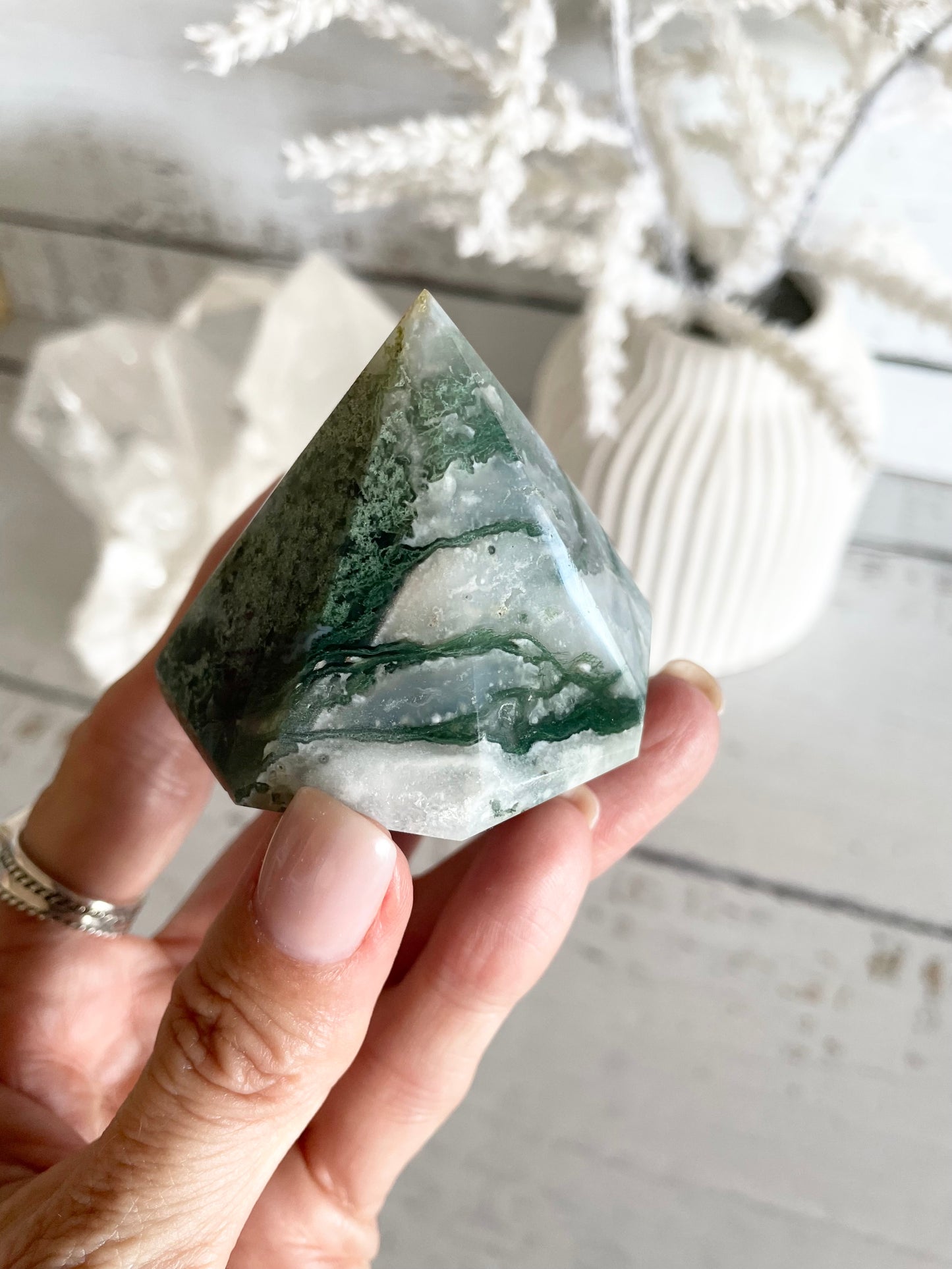 Moss Agate Diamond