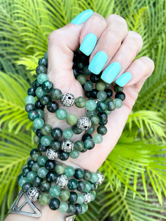 Green Witch Bracelet - Jade/Emerald/Aventurine