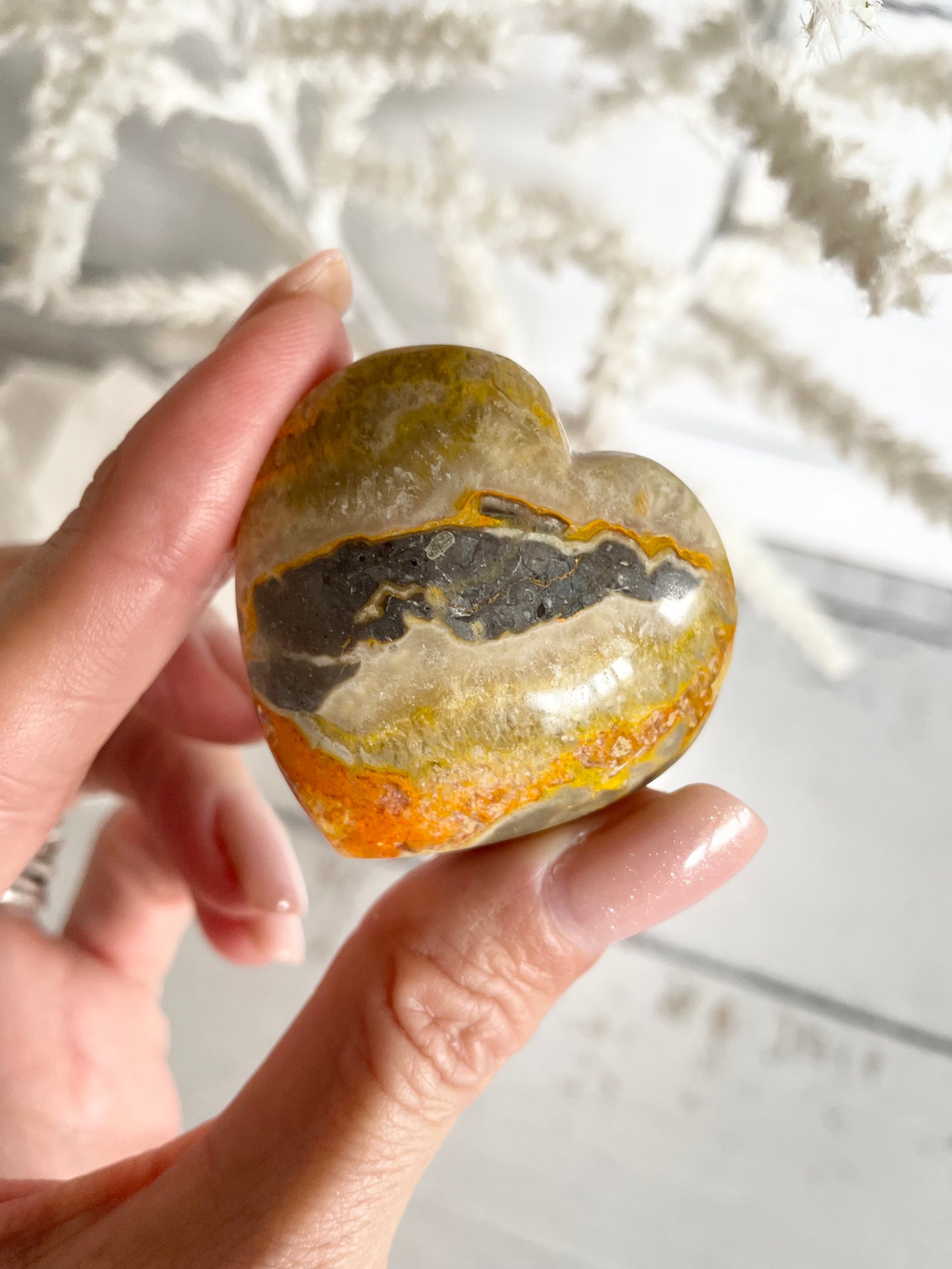 Bumble Bee Jasper Heart