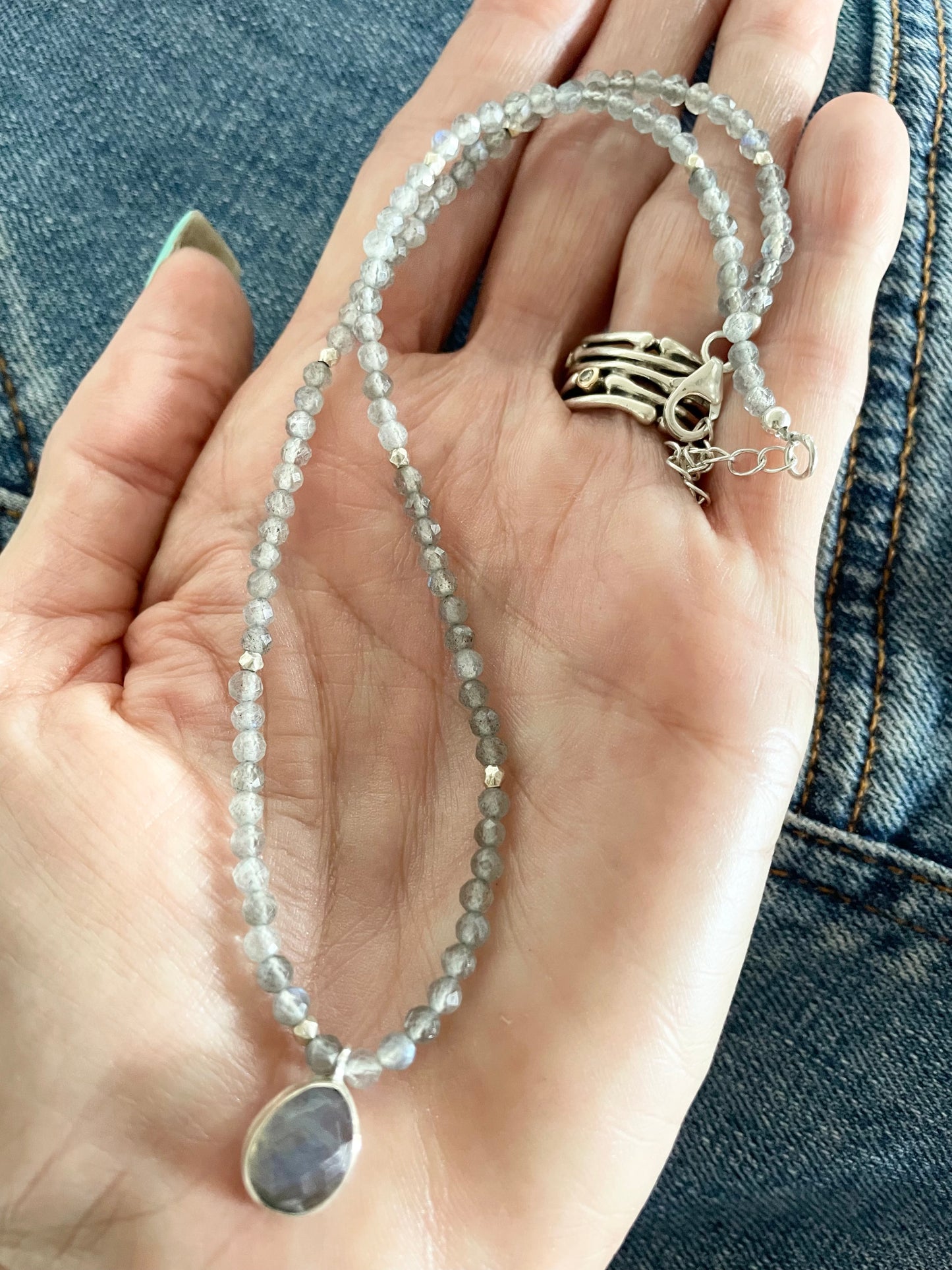 Labradorite Faceted Necklace