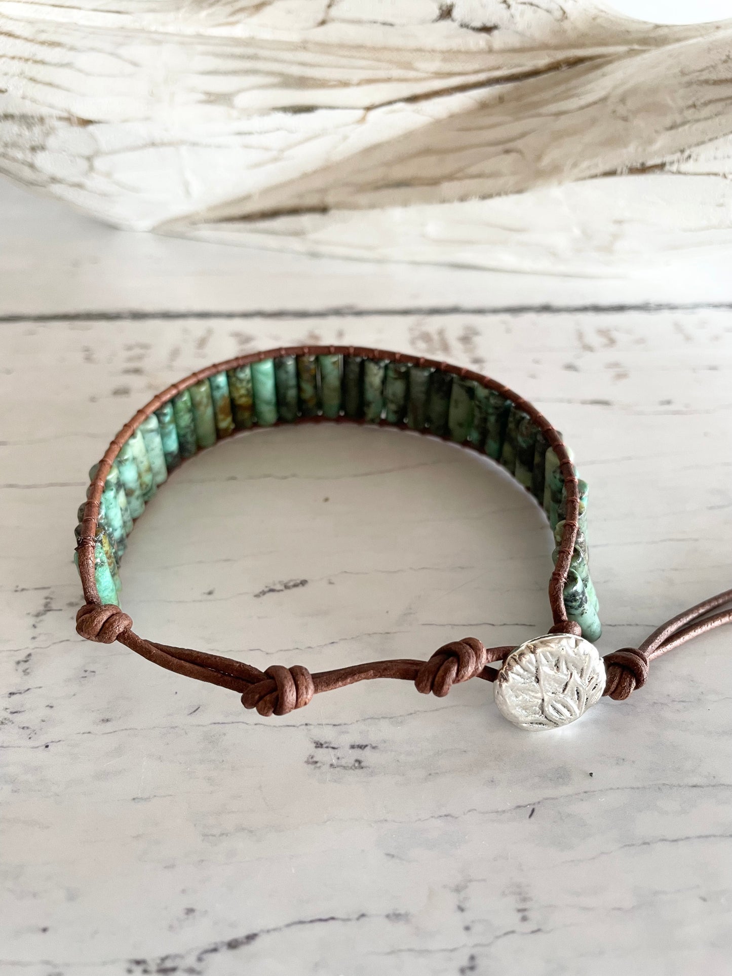 Adjustable Bracelet ~ African Turquoise