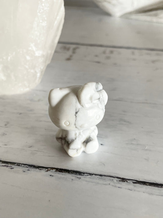 White Howlite Kitty